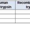 These antibodies recognize human pancreatic trypsin. They do not cross-react with human pancreatic chymotrypsin.